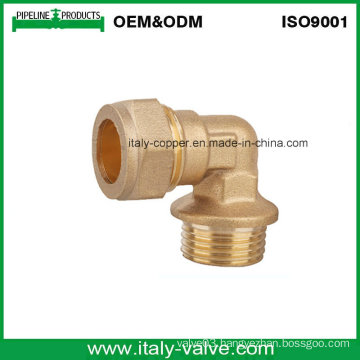 Customized Quality Brass Compression Male Elbow (AV7009)